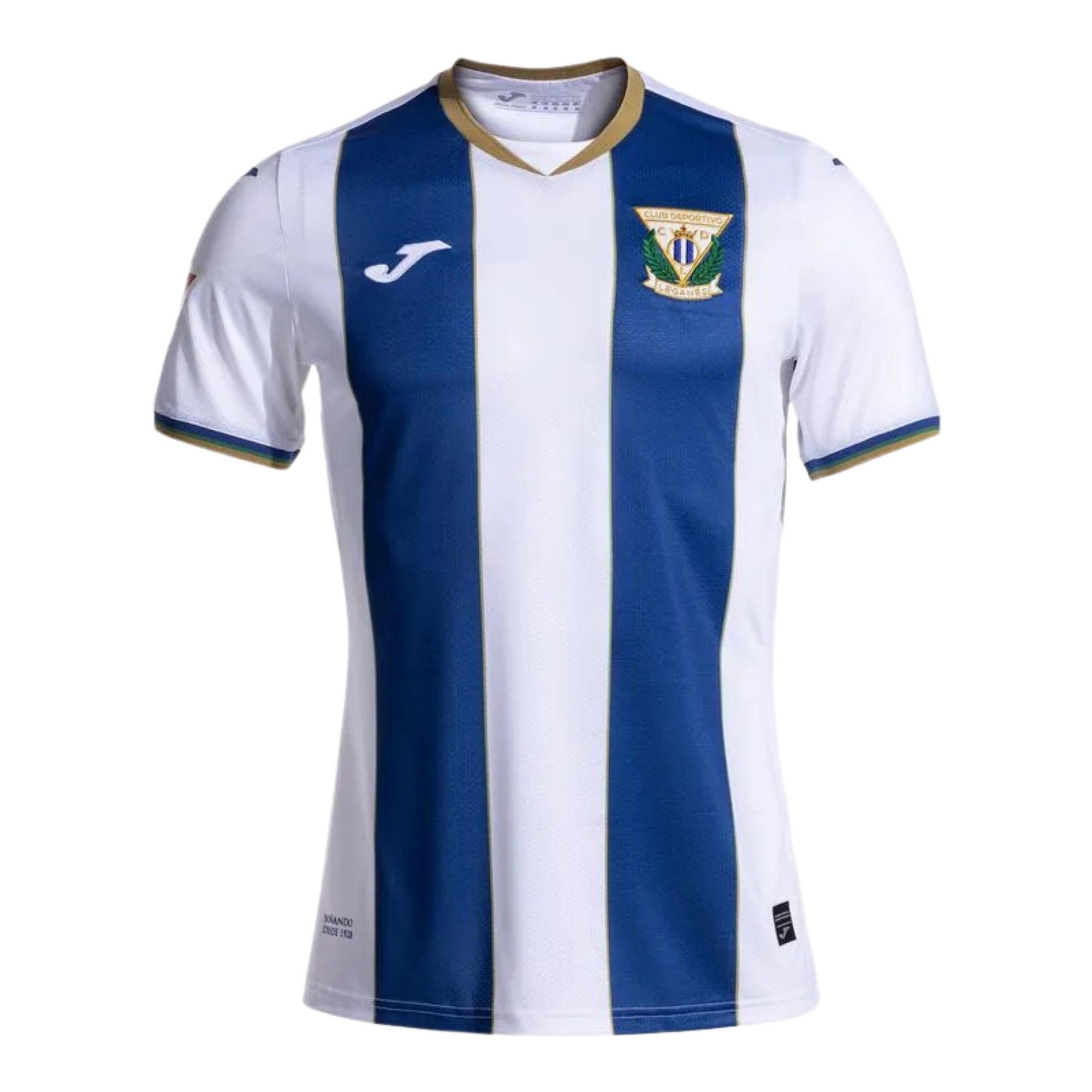 Camisa Leganes I 2024/25 Joma Infantil - Branca/Azul