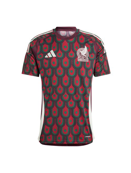 Camisa México I 2024/25 Adidas Torcedor Masculina - Vermelha/Multicolor