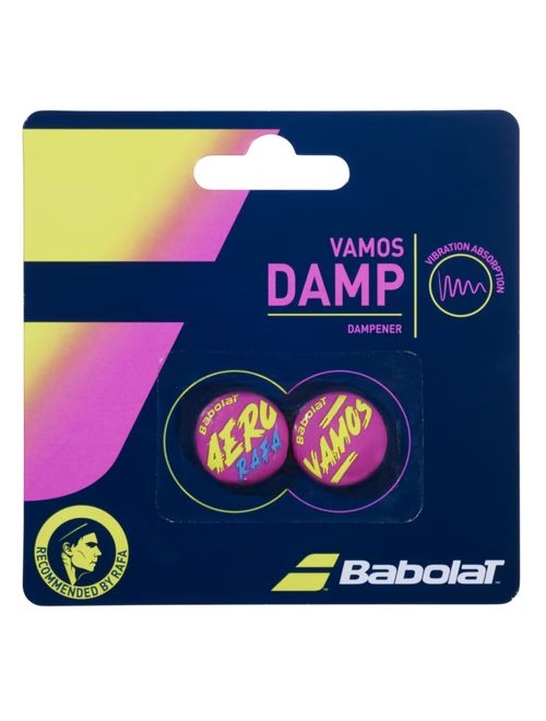 Anti Vibrador Babolat Vamos Damp X2 Rafa Unissex - Amarelo/Roxo