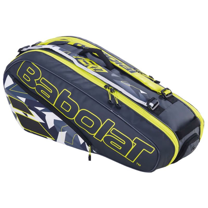 Raqueteira-Babolat-H6-Aero-Rafa-Unissex---Cinza-Amarela