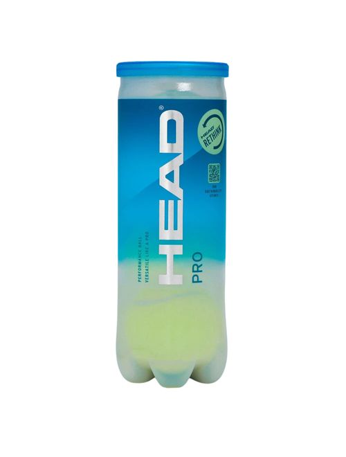 Bola de Tênis Head Pro 3 Bolas Unissex - Amarelo