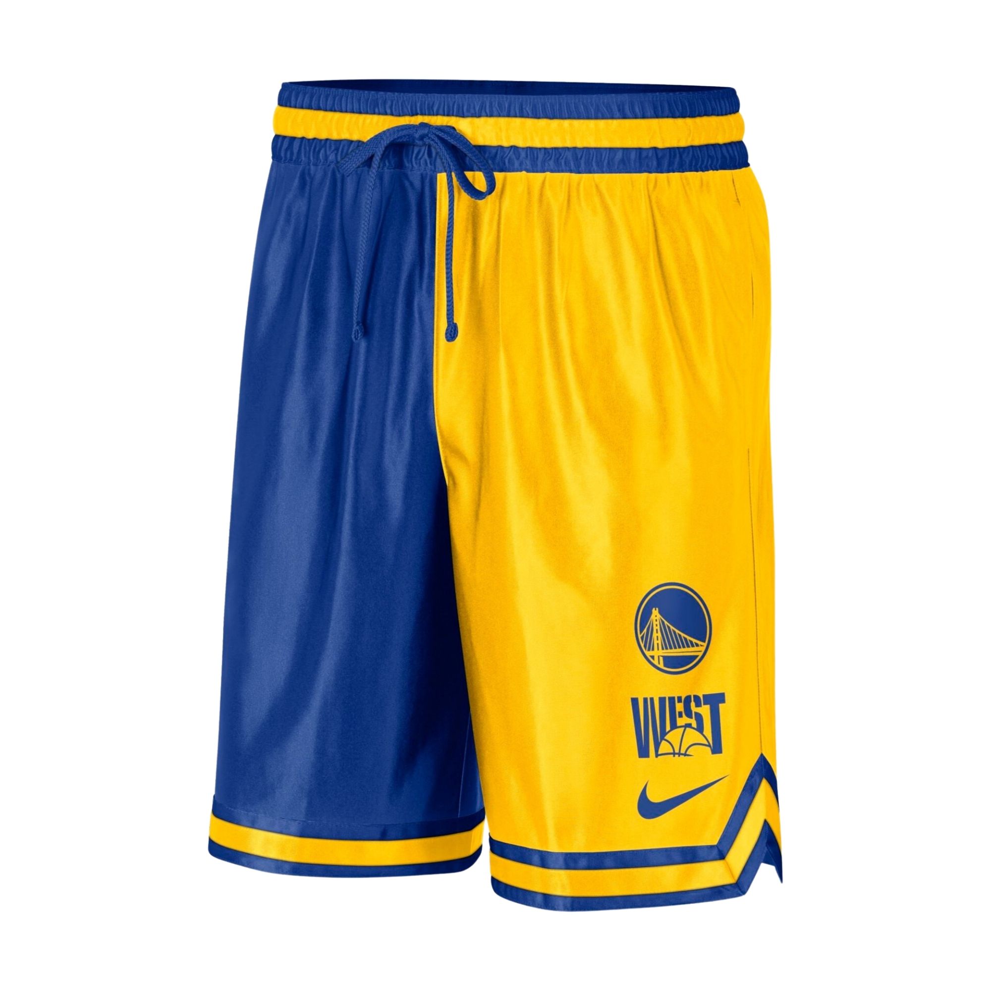 Calção Golden State Nike DNA CTS GX Masculino - Amarelo/Azul