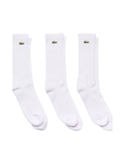 Meia Lacoste Cano Alto Masculina - Branca