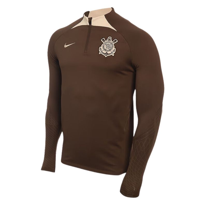 Camiseta-Corinthians-Nike-Treino-2024-Manga-Longa-Masculina---Marrom