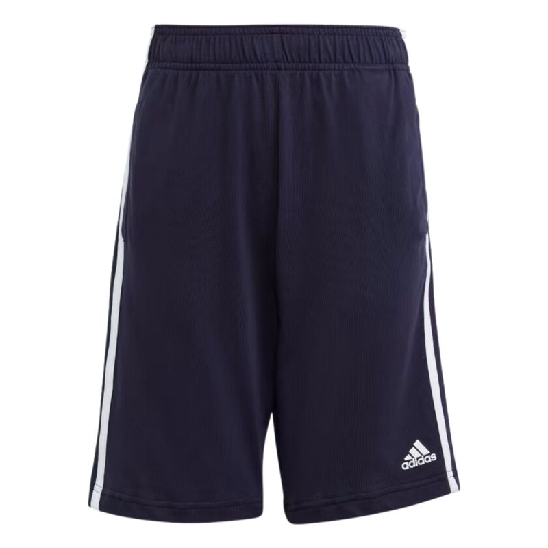 Shorts-Malha-Adidas-Essentials-Tres-Listras-Infantil---Azul-Marinho