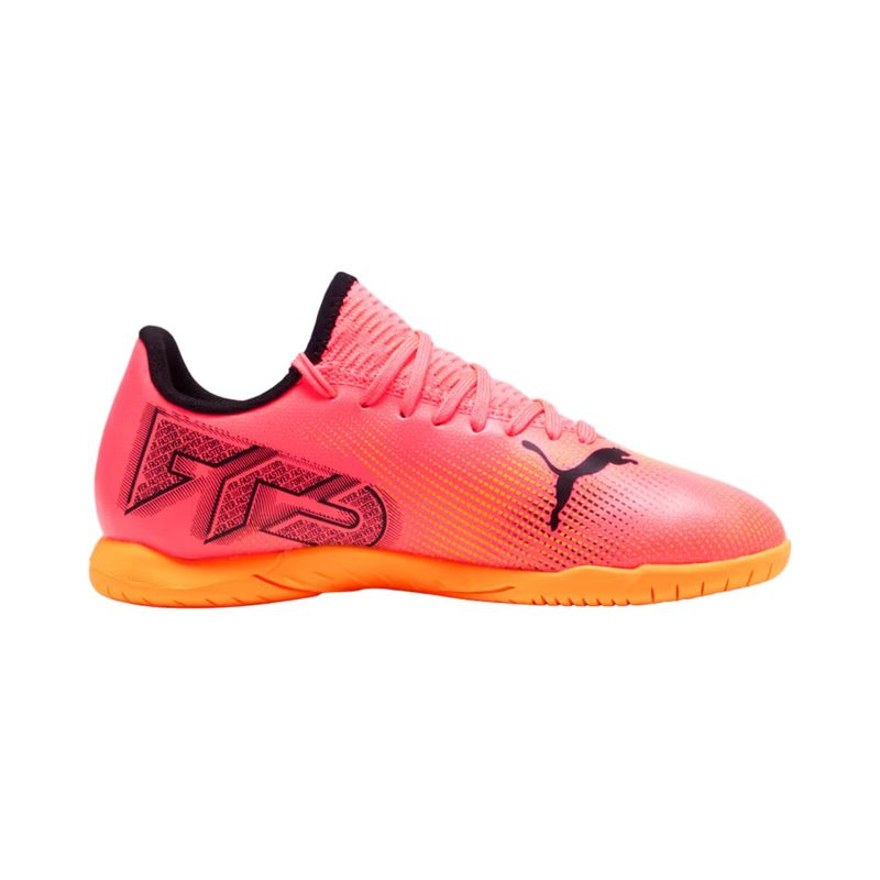 Chuteira-De-Futsal-Future-7-Play-Infantil---Laranja