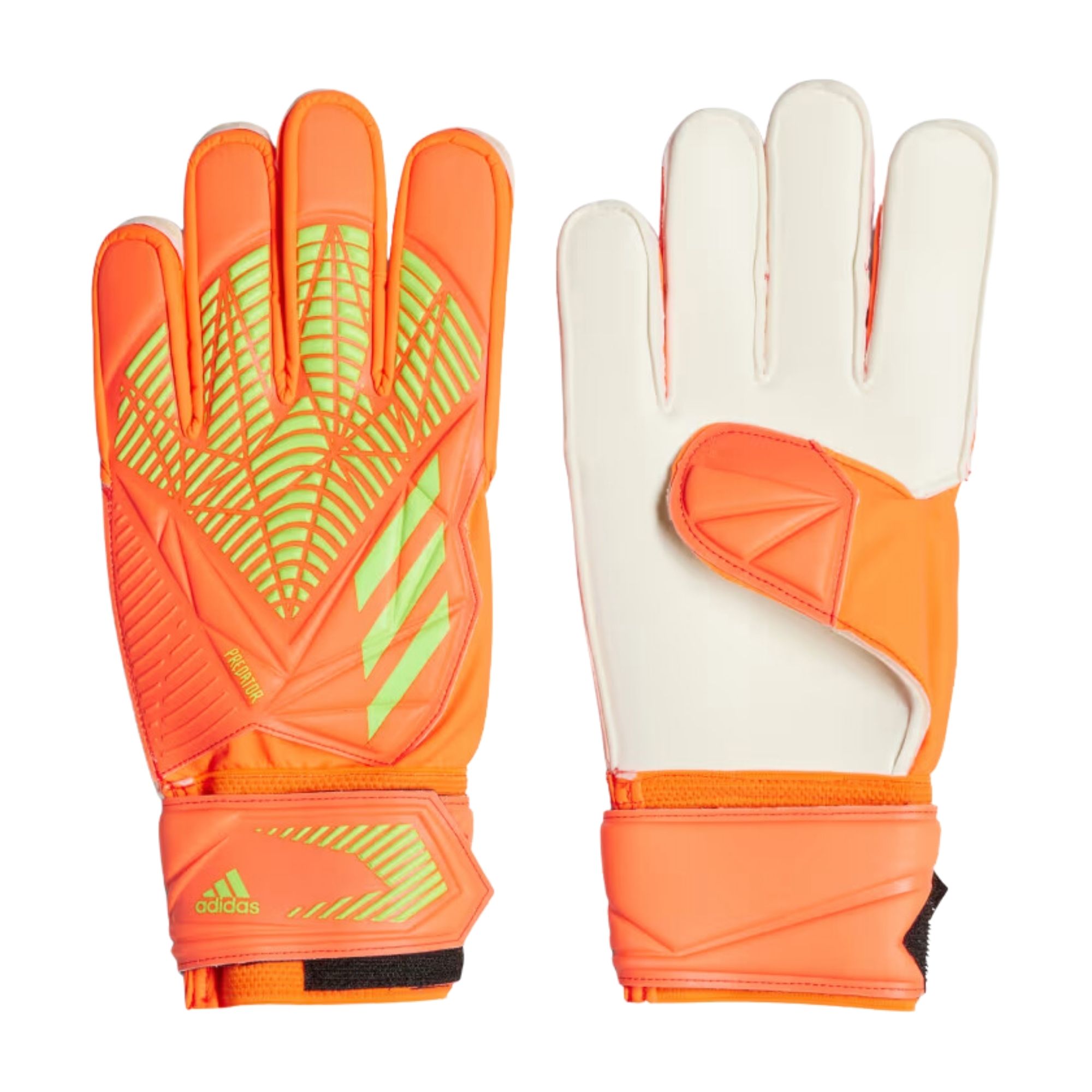 Luva Goleiro Adidas Predator Edge Match Masculina - Laranja