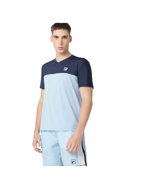 Camiseta Fila Block Masculina - Marinho/Azul