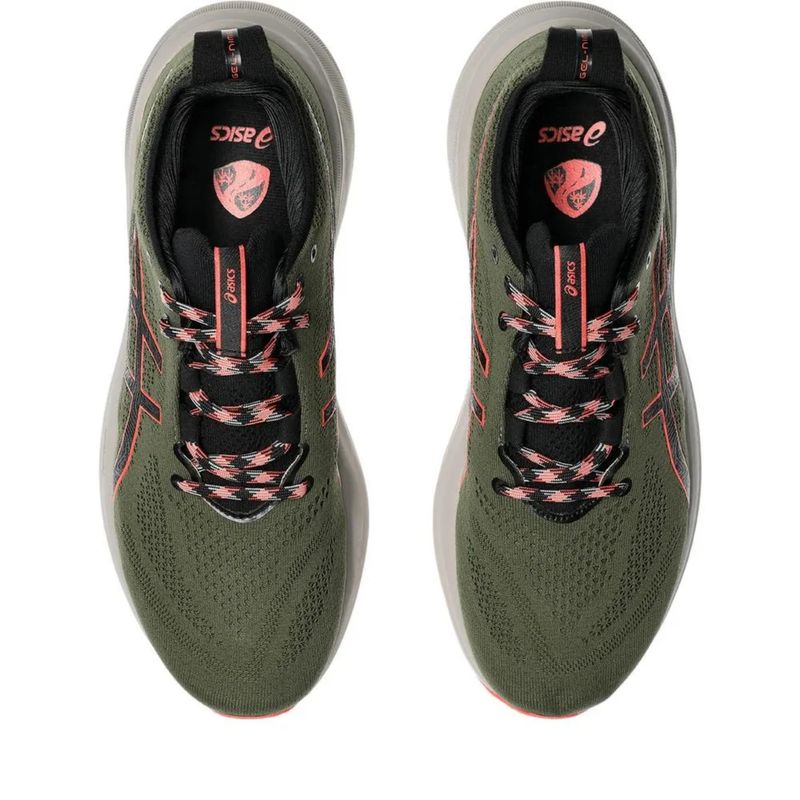 Tenis-ASICS-GEL-Nimbus-26-TR---Masculino---Verde-Cinza