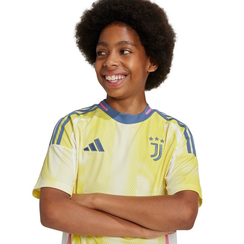 Camisa-2-Juventus-24-25-Adidas-Torcedor-Infantil---Amarela