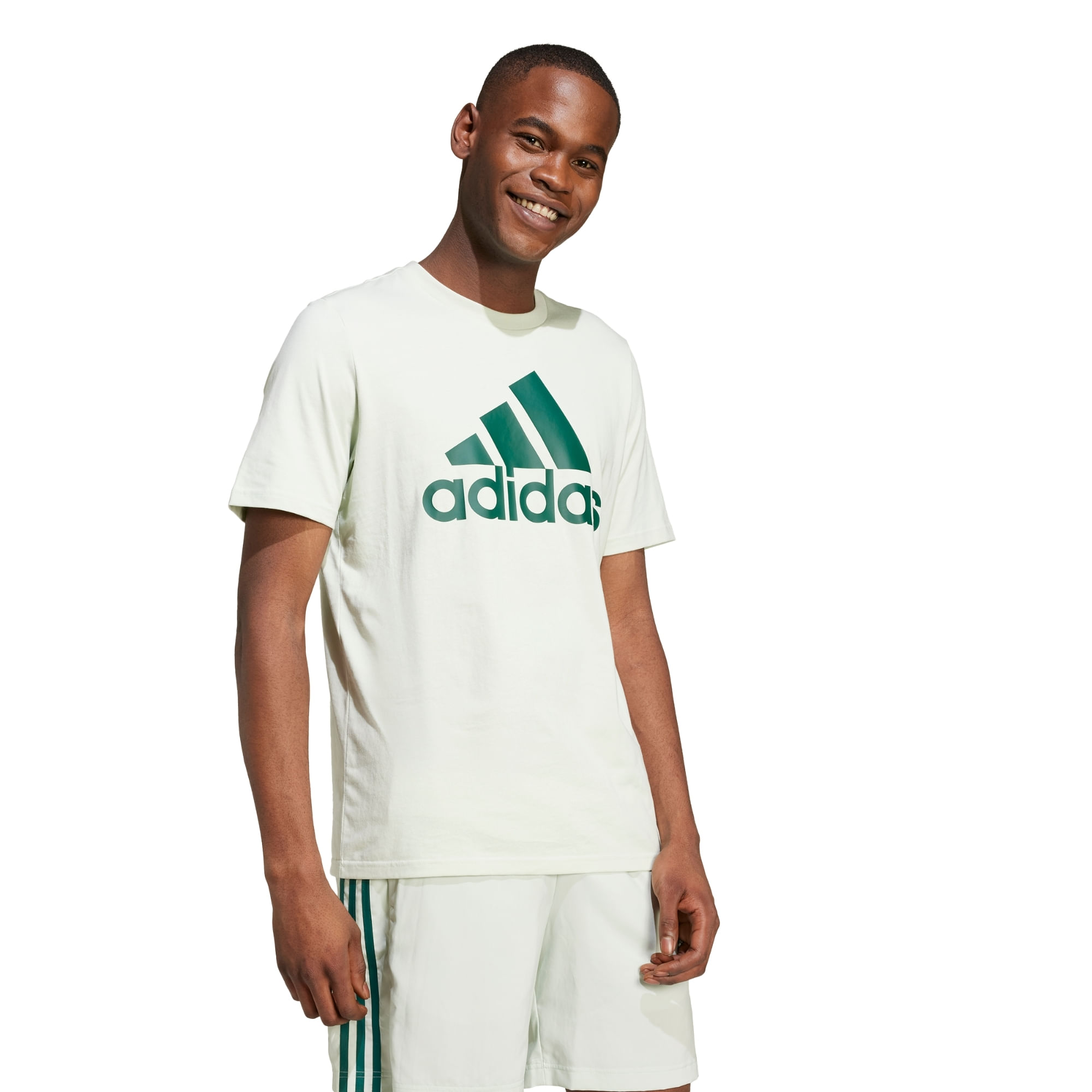 Camiseta Essentials Single Jersey Big Logo Masculina - Verde Claro