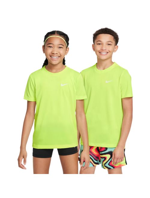 Camiseta Nike Dri-Fit Swoosh Infantil - Amarela