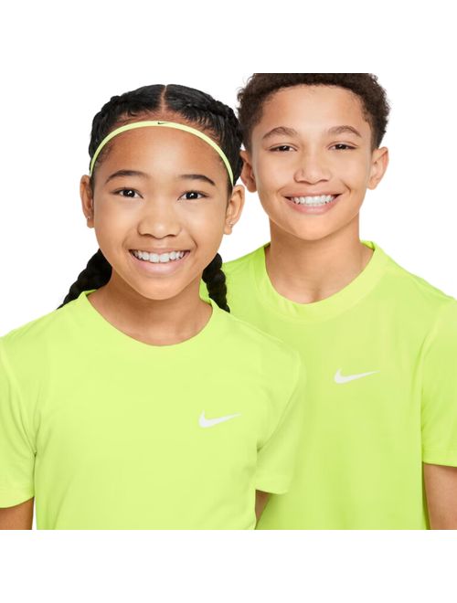 Camiseta Nike Dri-Fit Swoosh Infantil - Amarela