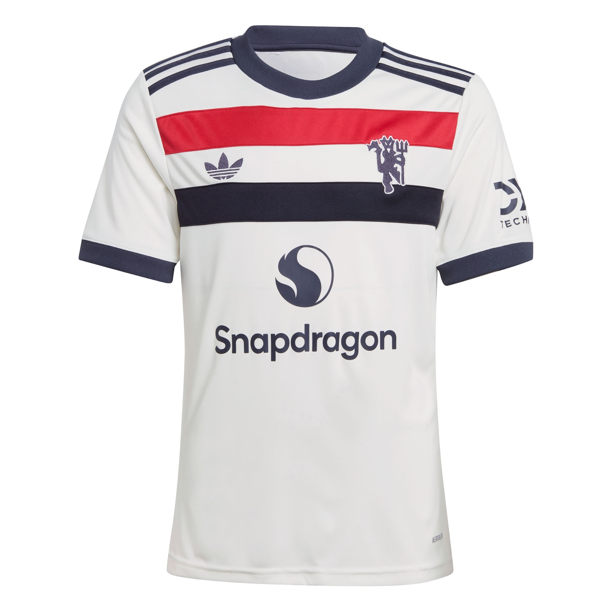 Camisa Manchester United III 2024/25 Adidas Infantil - Branca