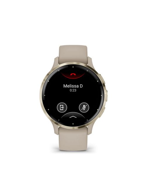 Relógio Monitor Cardíaco Garmin Venu 3S Unissex - Bege/Dourado