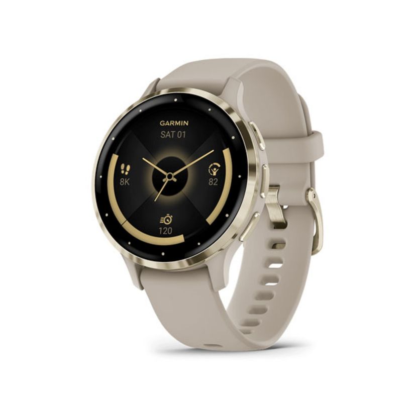 Relogio-Monitor-Cardiaco-Garmin-Venu-3S-Unissex---Bege-Dourado