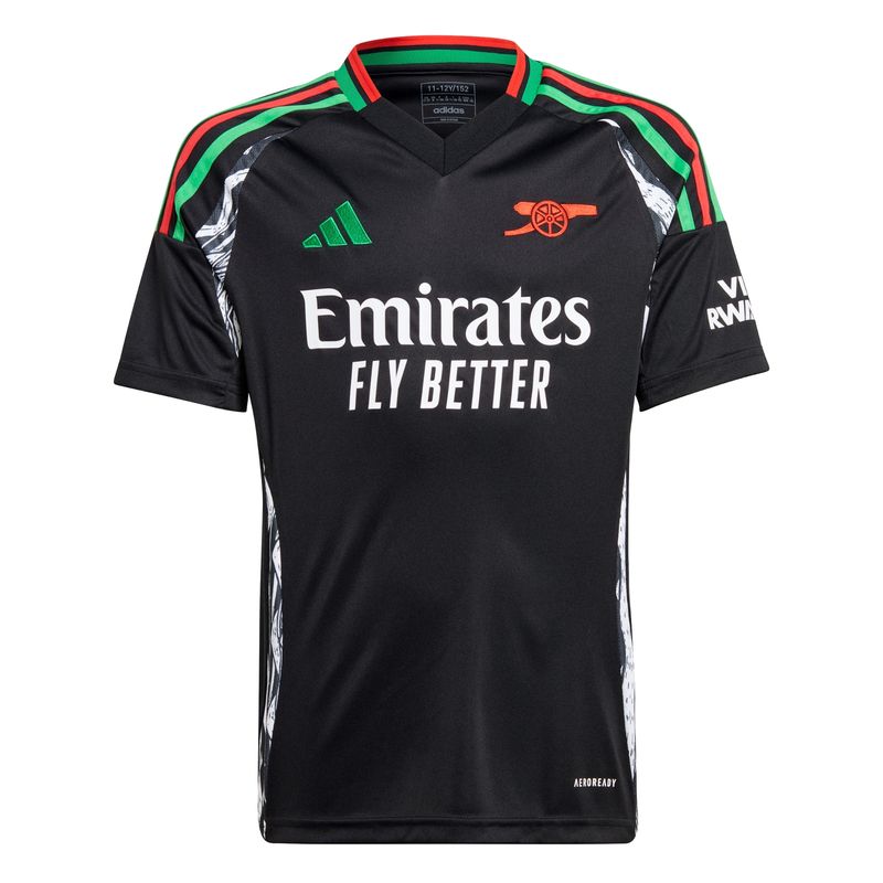 Camisa-2-Arsenal-24-25-Adidas-Torcedor-Infantil---Preta