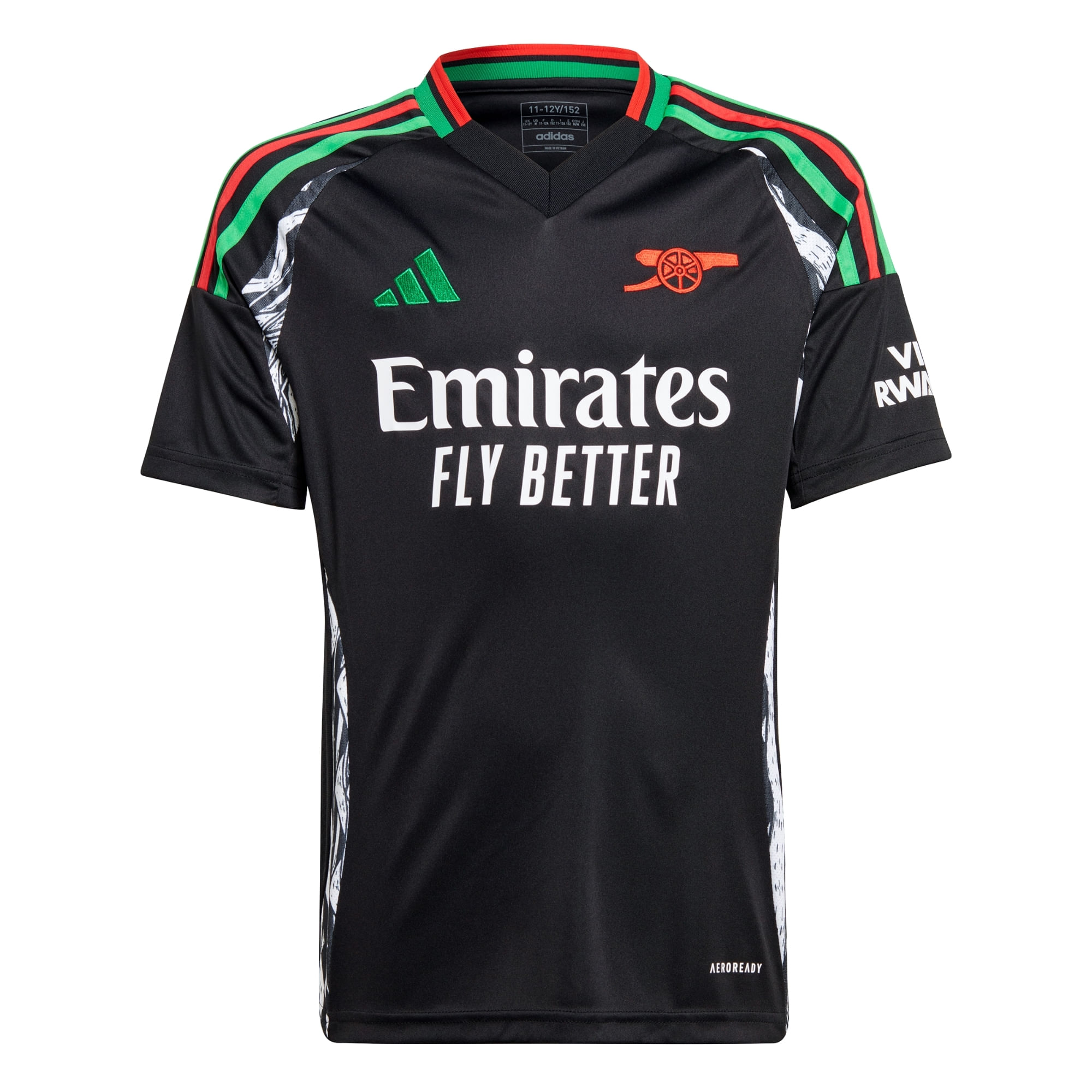 Camisa Arsenal II 2024/25 Adidas Infantil - Preta