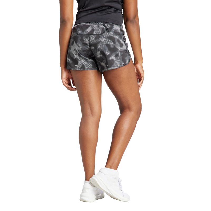 Shorts-Adidas-Own-The-Run-Tres-Listras-Feminino---Cinza-Preto