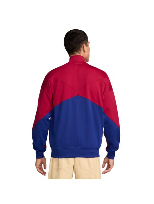 Jaqueta Nike Barcelona Hino Masculino - Azul Marinho/Vermelho