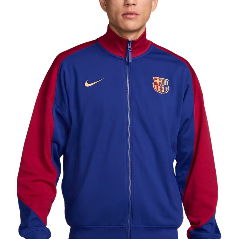 Jaqueta-Nike-Barcelona-Hino-Masculino---Azul-Marinho-Vermelho