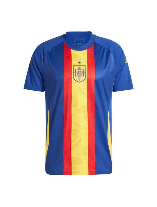Camisa Espanha 2024/25 Adidas Pré-Jogo Masculina - Azul