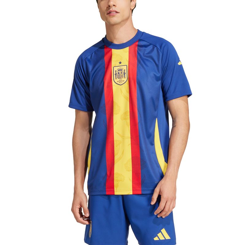 Camisa-Espanha-Adidas-Pre-Jogo-Masculina---Azul