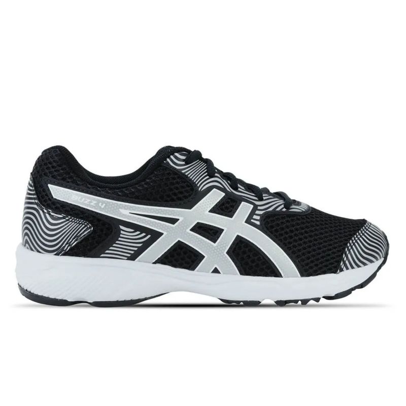 Tenis-ASICS-Buzz-4-Infantil---Preto-cinza