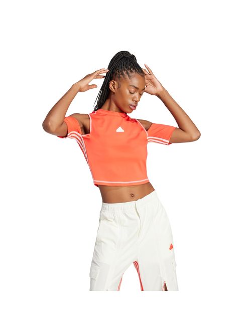 Camiseta Cropped Adidas All-Gender Express Feminina - Laranja