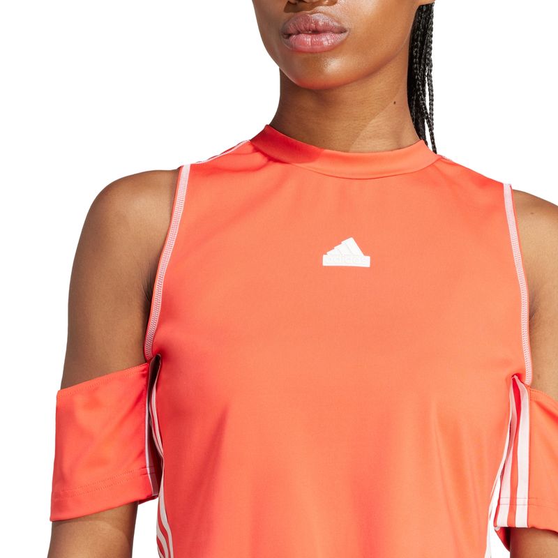 Camiseta-Cropped-Adidas-All-Gender-Express-Feminina---Laranja-