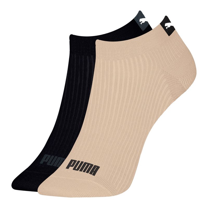 Kit-Meia-Sapatilha-Puma-2-Pares-Pares-Feminina---Preta-Rosa