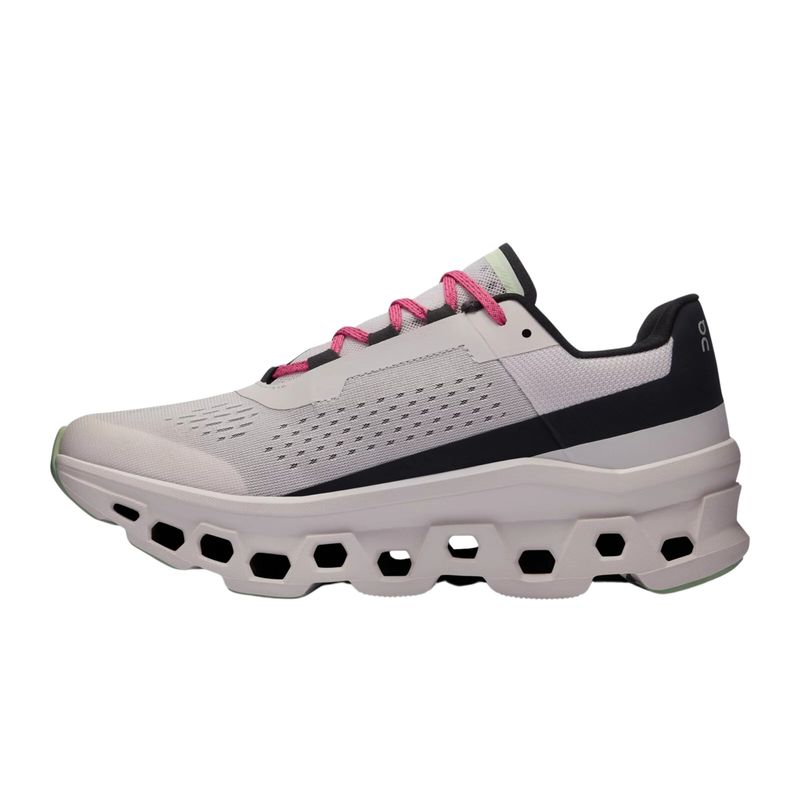 Tênis On Running  Cloudmonster masculino -  cinza claro