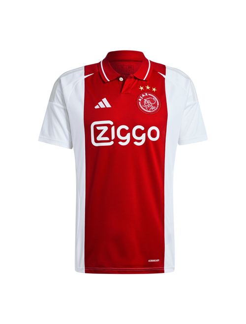 Camisa Ajax I 2024/25 Adidas Torcedor Masculina - Branca/Vermelha