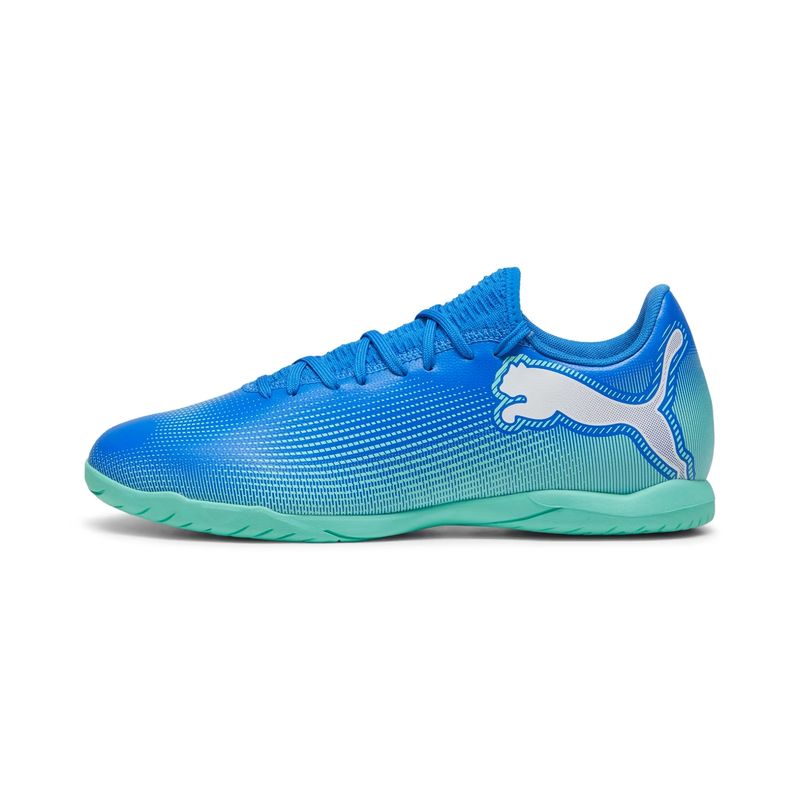 Chuteira-Futsal-puma-FUTURE-7-PLAY-masculina---azul