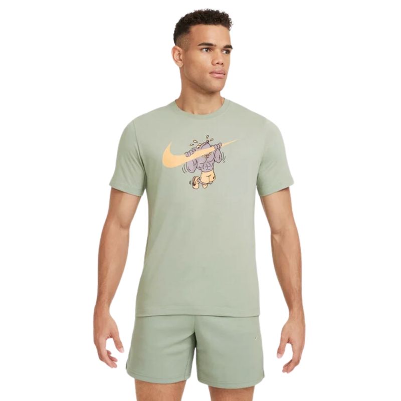 Camiseta-Estampada-Nike-Masculina---Verde-Claro