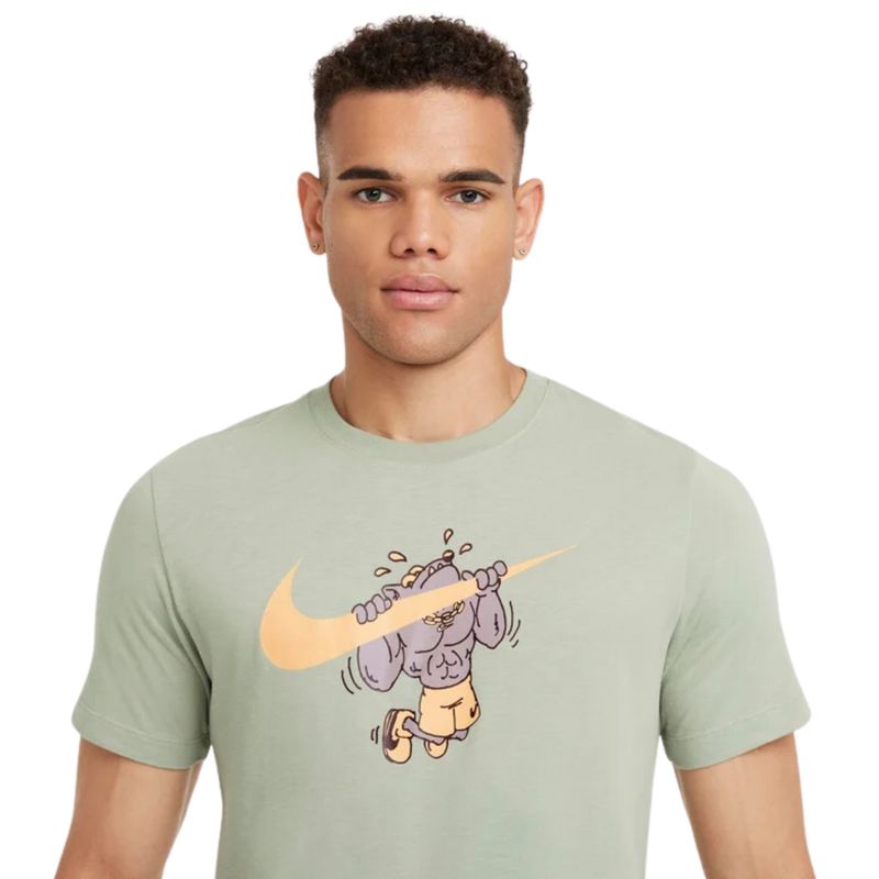 Camiseta-Estampada-Nike-Masculina---Verde-Claro