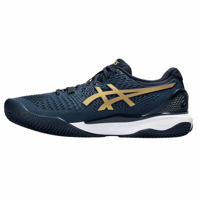 TeNIS-ASICS-GEL-RESOLUTION-9-CLAY-feminino---azul-marinho-Dourado