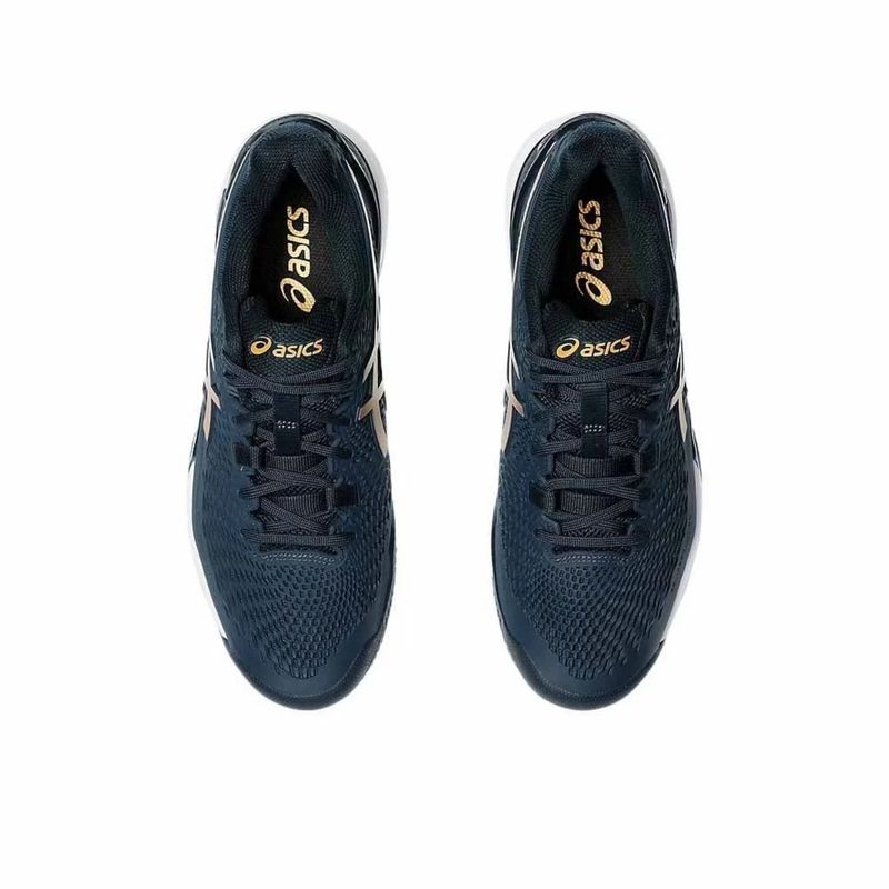TeNIS-ASICS-GEL-RESOLUTION-9-CLAY-feminino---azul-marinho-Dourado