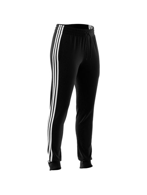 Calça Moletinho AdidasEssentials 3-Stripes Feminina - Preta