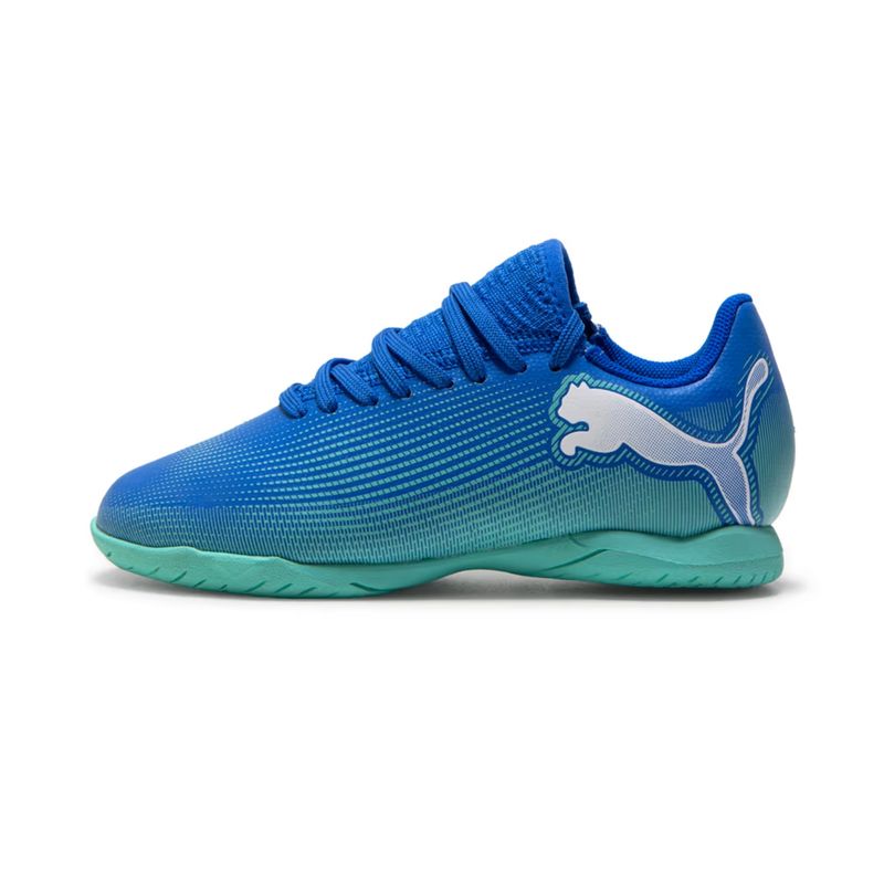 Chuteira-Futsal-puma-FUTURE-7-PLAY-PS-BDP-infantil---azul