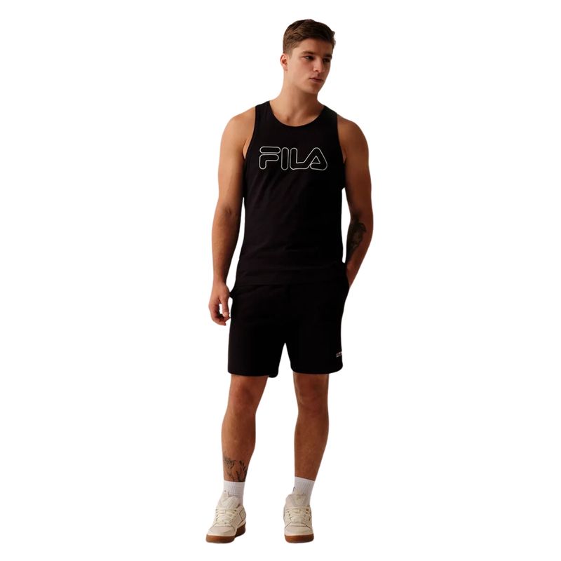 Bermuda-Fila-Moletom-Letter-Ii-Masculina---Preta