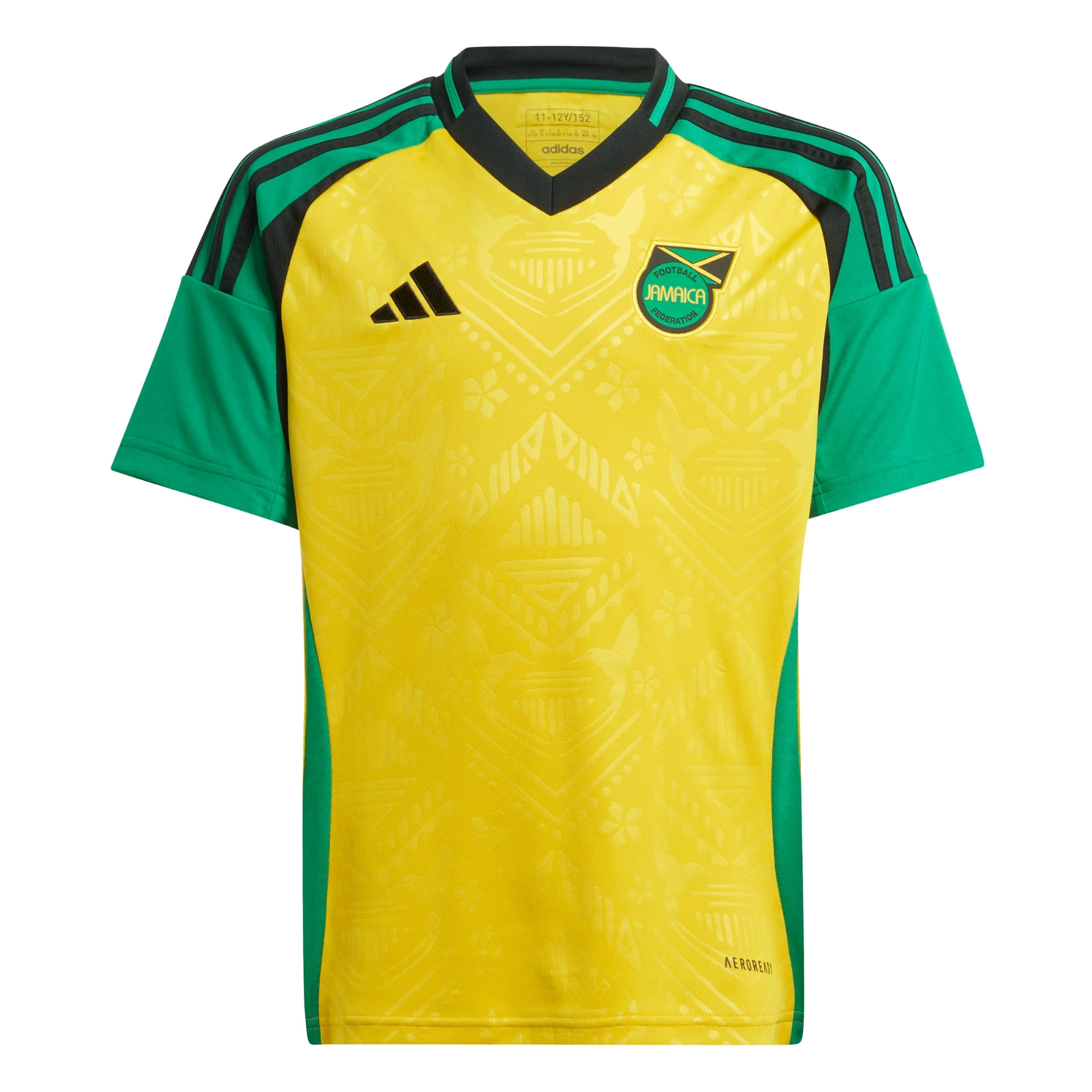 Camisa Jamaica I 2024/25 Adidas Infantil - Amarela