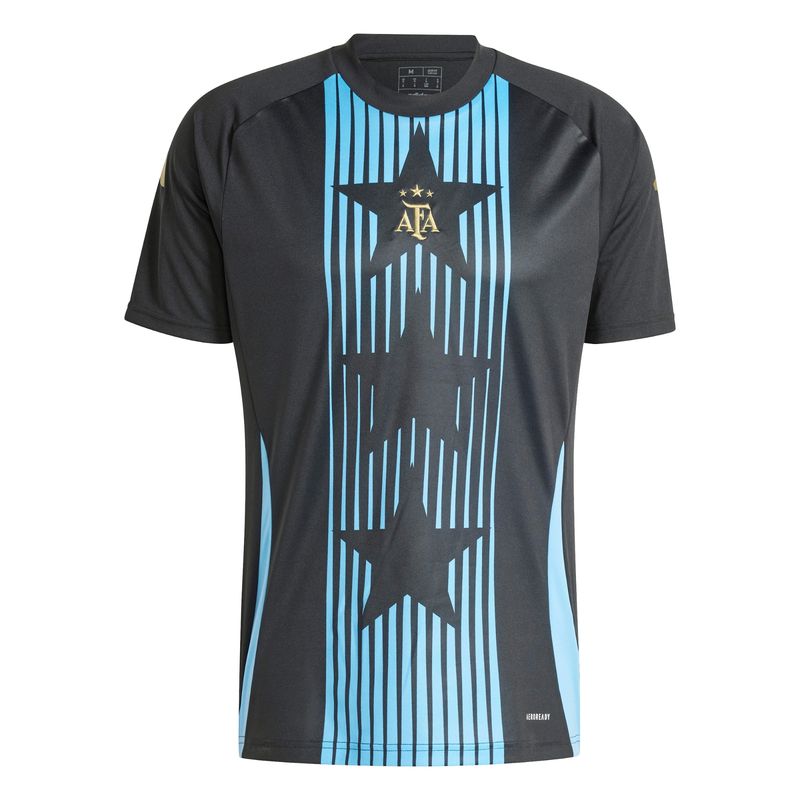 Camisa-Pre-Jogo-Argentina-Adidas-Jogador-Masculina---Preta