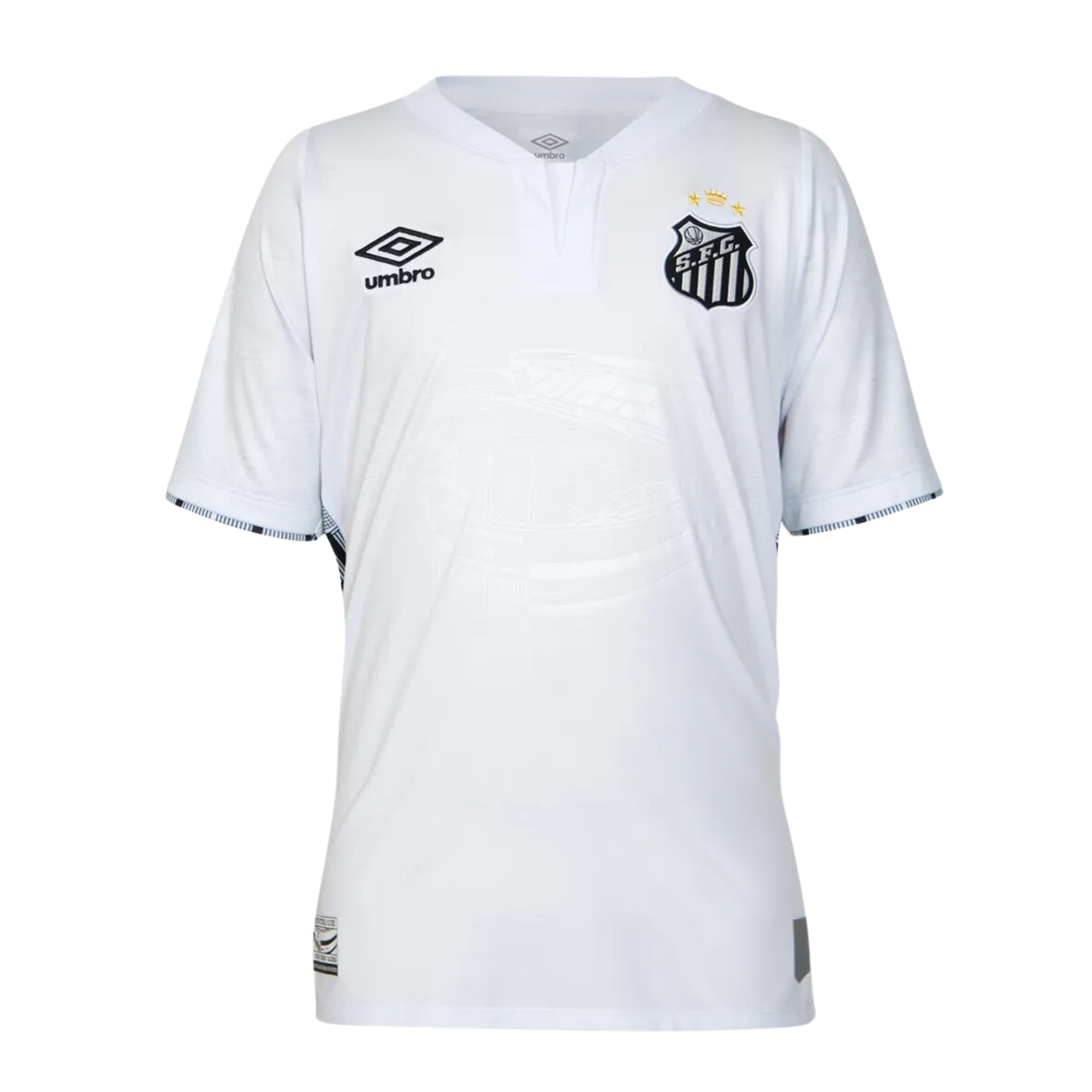 Camisa Santos I 2024 Umbro Oficial Unissex - Branca/Preta