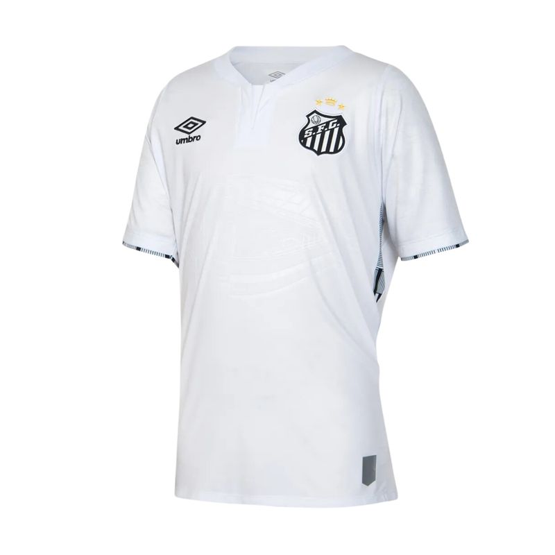 Camisa-Santos-I-2024-Umbro-Oficial-Unissex---Branca-Preta