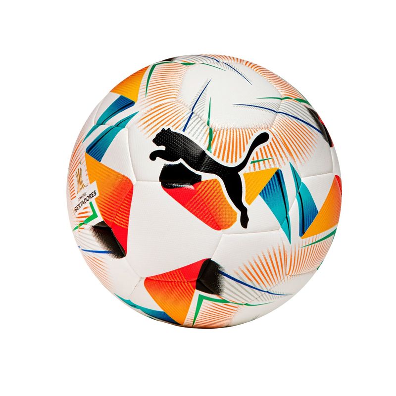 bola-puma-cumbre-libertadores-hybrid-unissex-branca-laranja