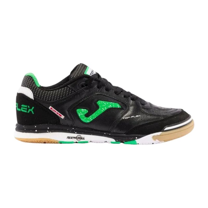 chuteira-futsal-joma-top-flex-rebound-masculina-preta-verde-