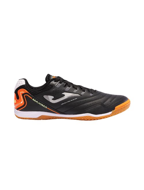 Chuteira Futsal Joma Maxima 23 Masculina - Preta/Laranja