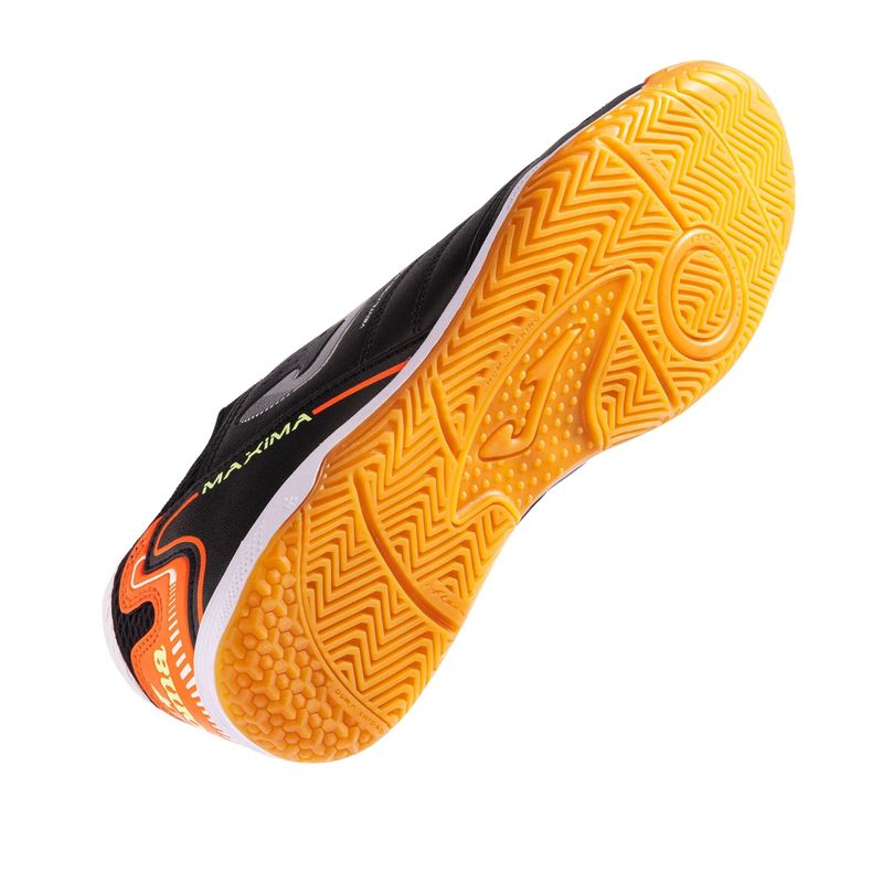 chuteira-futsal-joma-maxima-23-masculina-preta-laranja