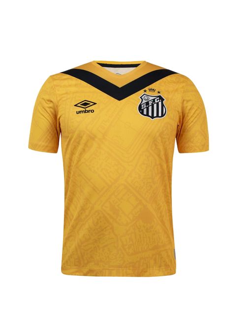 Camisa Santos III 24/25 Torcedor Umbro Masculina - Amarela